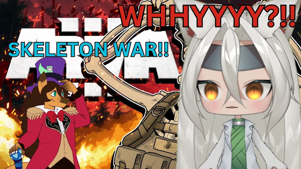 Vtubers React to Rubix Raptor | Drafted Into The Skeleton War | Arma 3
