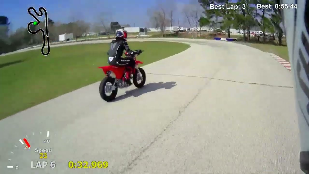 First track laps after Kayo 125 engine replacement - riding with CRF125