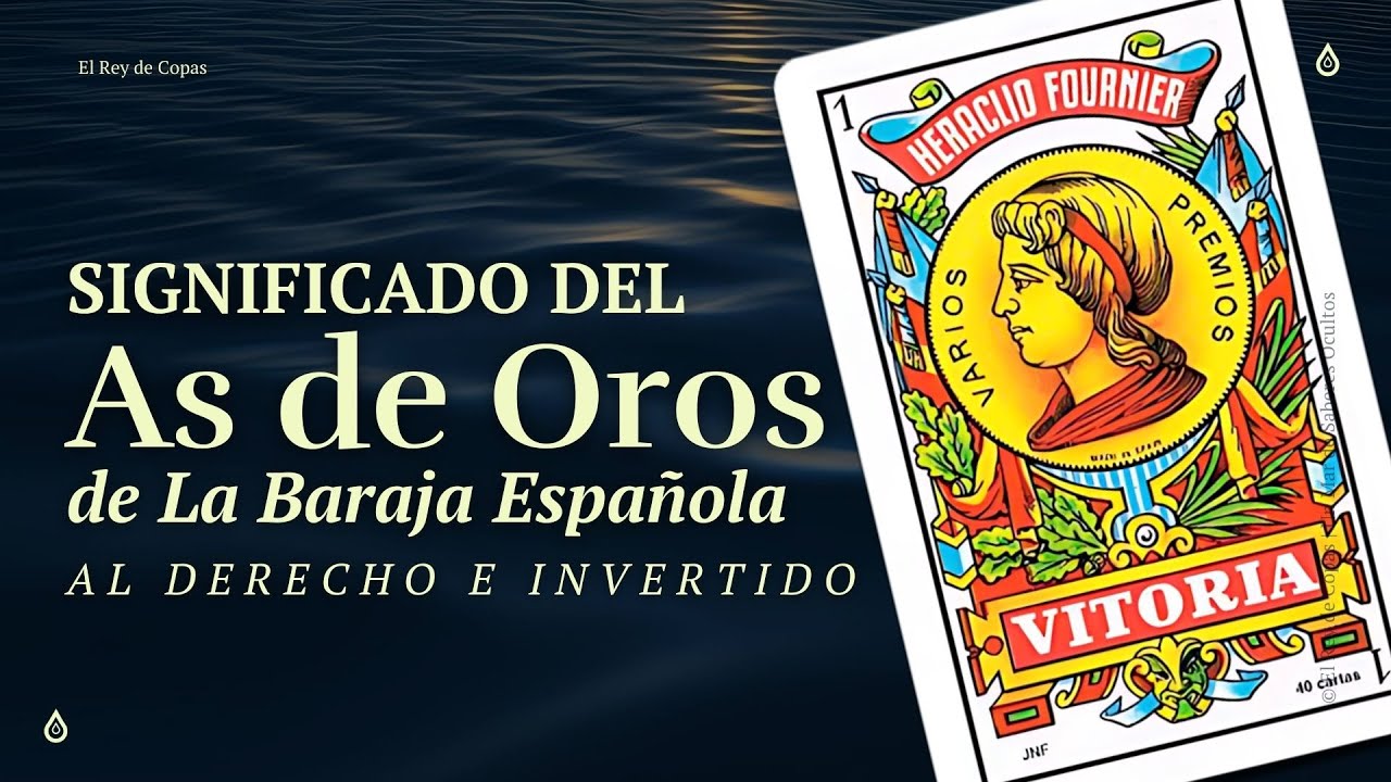 Significado: As de Oros Baraja Española | Aprende a leer las cartas españolas #1✨
