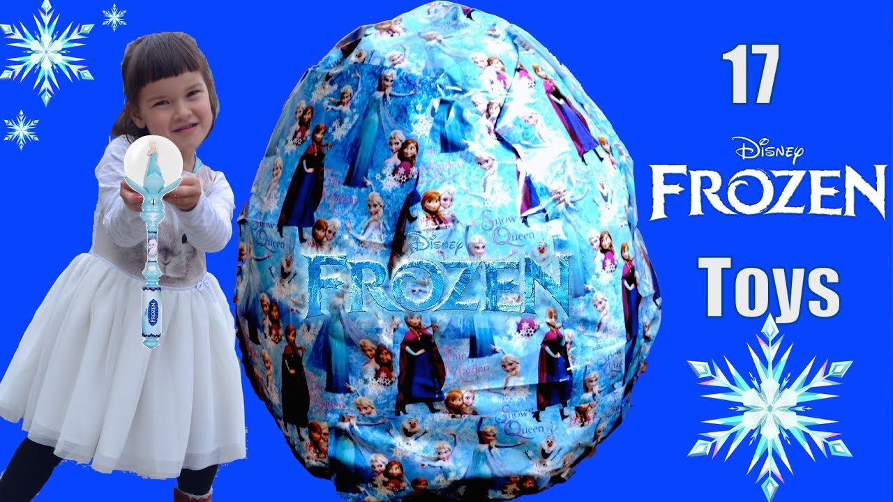 Giant Disney Frozen Surprise Egg 🎁 Elsa & Anna Dolls, Lego Ice Castle, Toys & More!