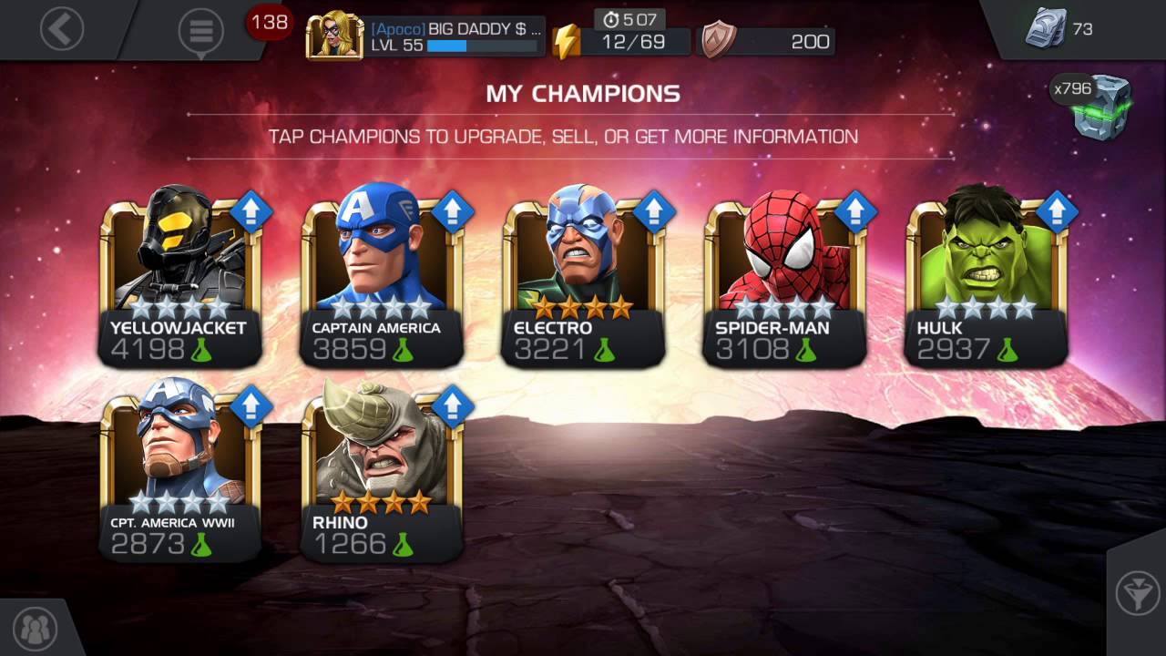 Marvel Contest of Champions: Ranking Captain America WWII to Rank 4/40