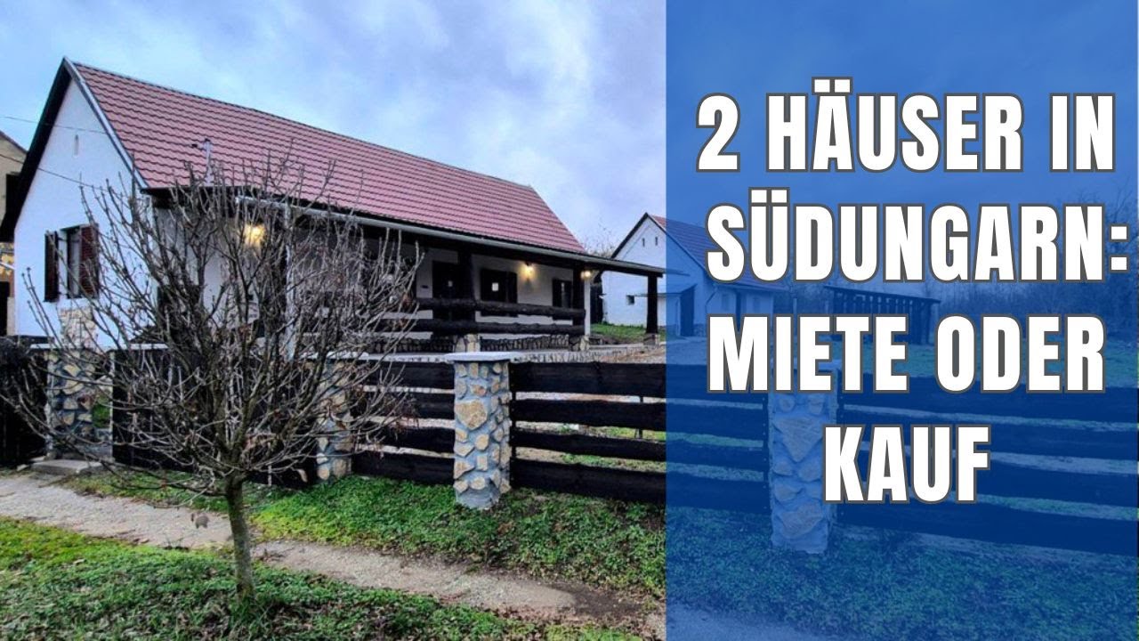 2 renovierte Häuser, ca. 135 qm Wohnfläche, + 4.000 qm Grundstück zu 69.000 € im Komitat Baranya