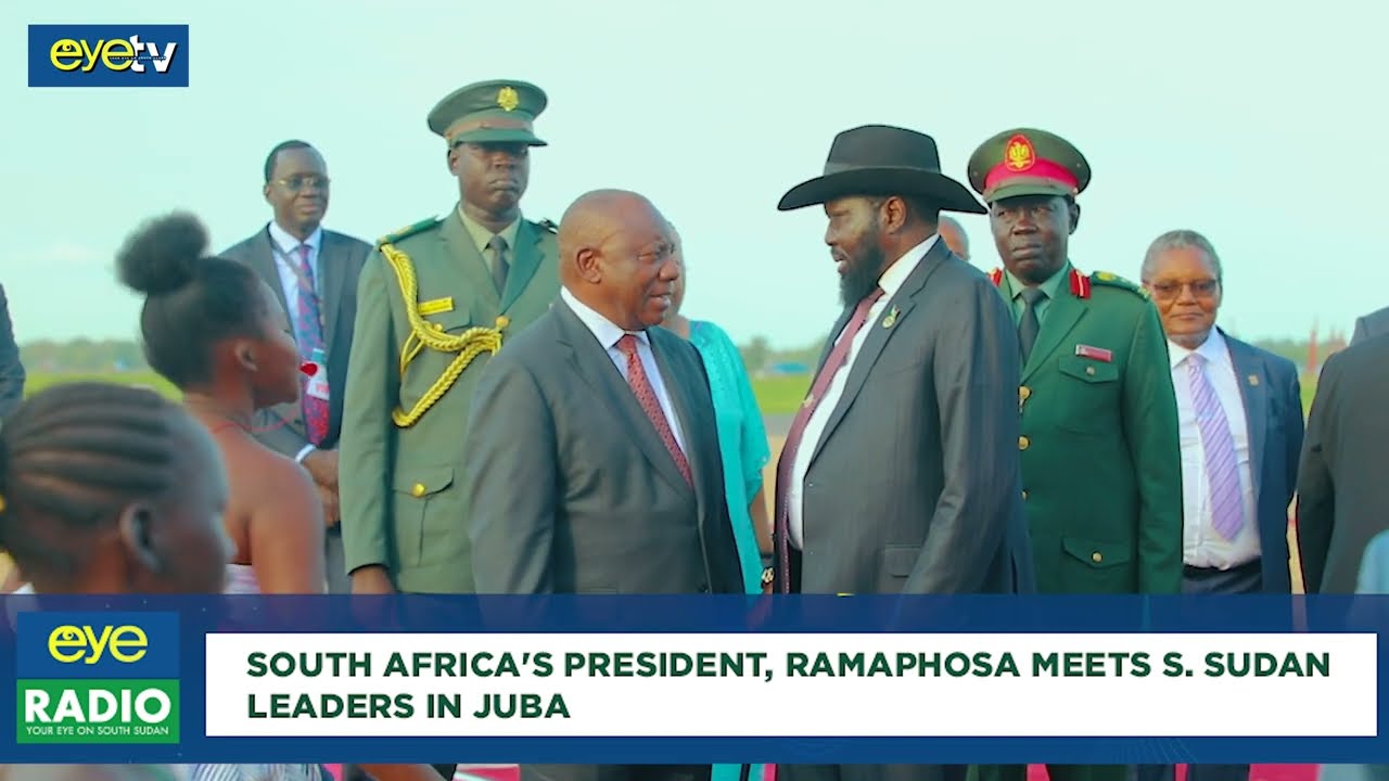 South Africa's President, Ramaphosa meets S  Sudan leaders in Juba