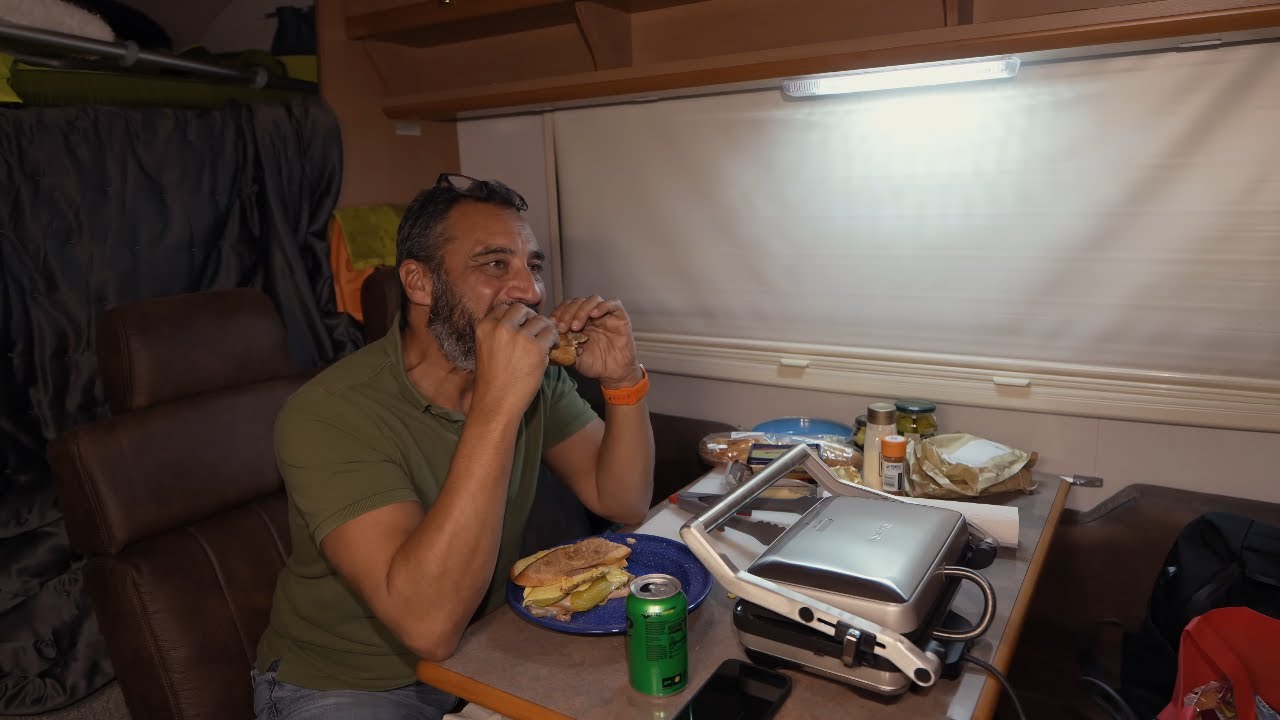 Epic Winter Van Camping Trip in a HEAVY RAIN Storm with Dog