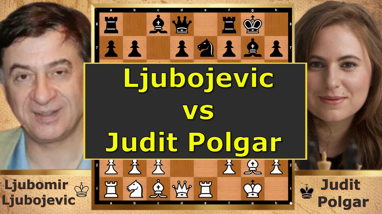 LJUBOJEVIC vs JUDIT POLGAR – A Brilliant Rapid Chess Battle! ♟️🔥 #Ljubojevic #juditpolgar  #chess