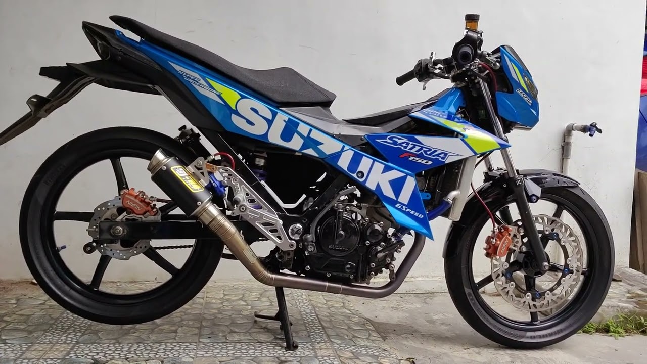 Satria Fu Fi pakai pertamax Turbo cek sound knalpot racing Sj88 | Belang R150 Raider F150