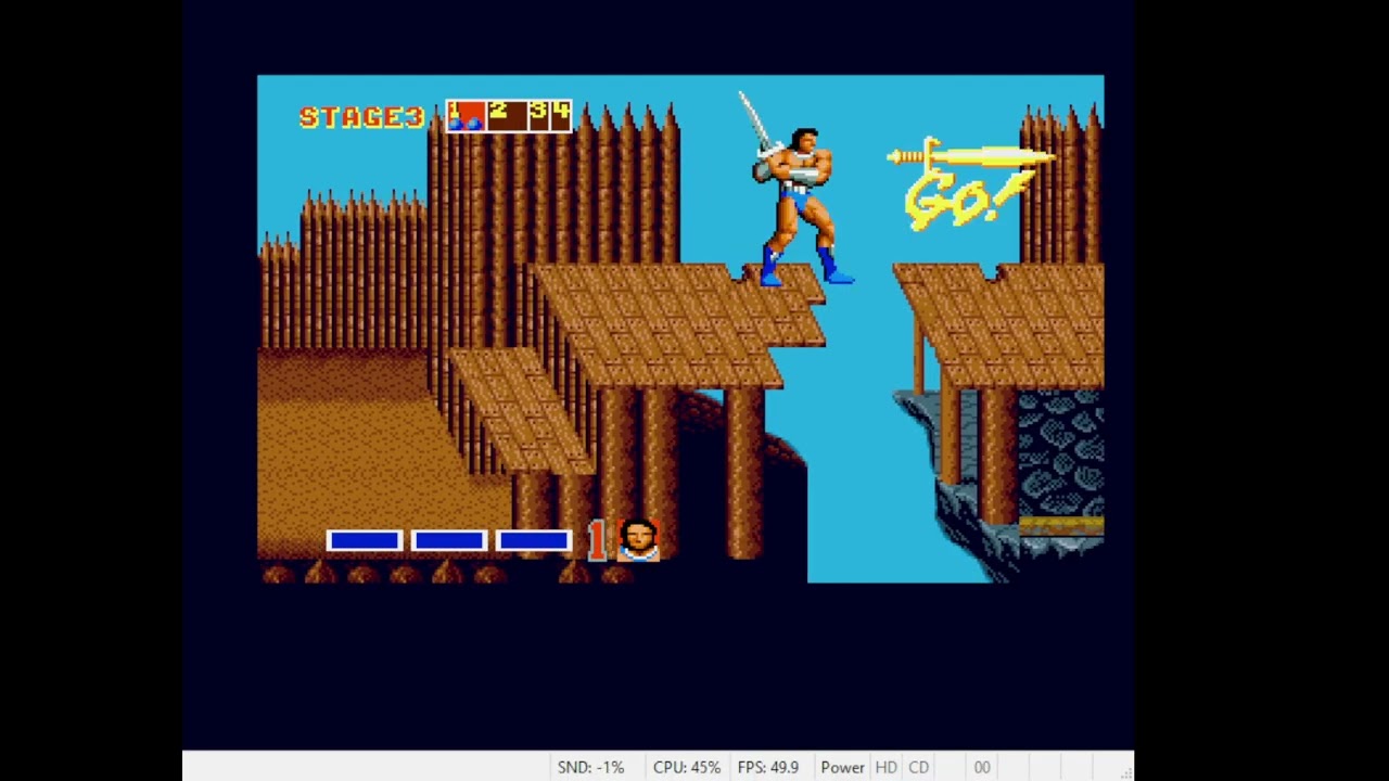 Amiga, Emulated, Golden Axe, 36.1 strength
