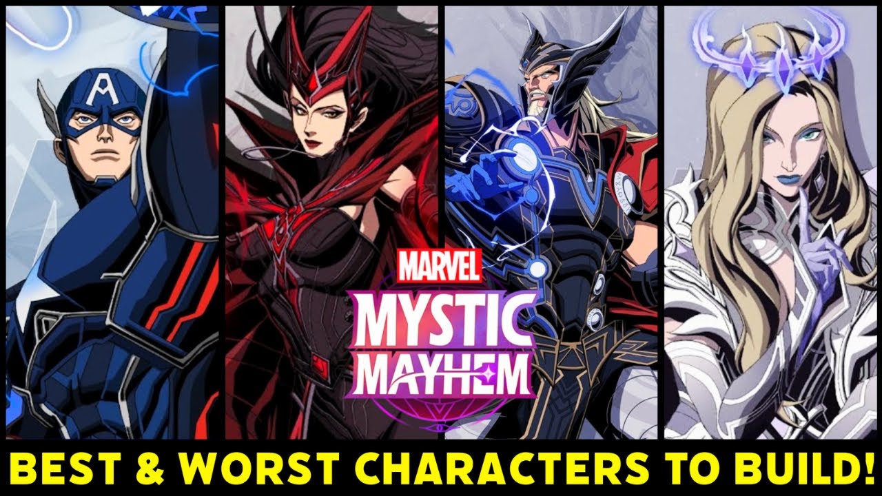 ЛУЧШИЕ ПЕРСОНАЖИ ДЛЯ СОЗДАНИЯ В MARVEL MYSTIC MAYHEM!