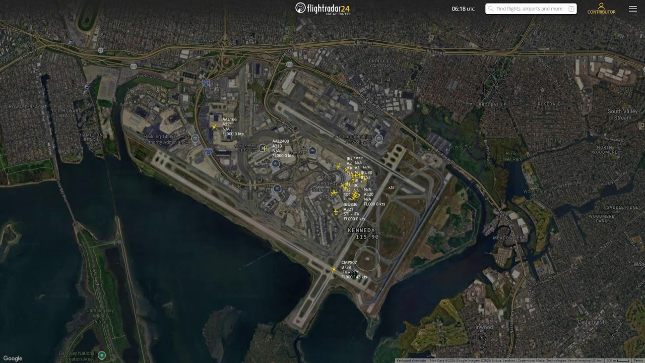 New York - Kennedy KJFK Flightradar24 Livestream with Live Air Traffic Control 6/03/2026
