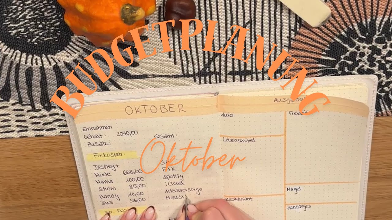Budgetplanung Oktober | Jubiläum 1 Jahr YouTube 🎊🎉🥳🎈