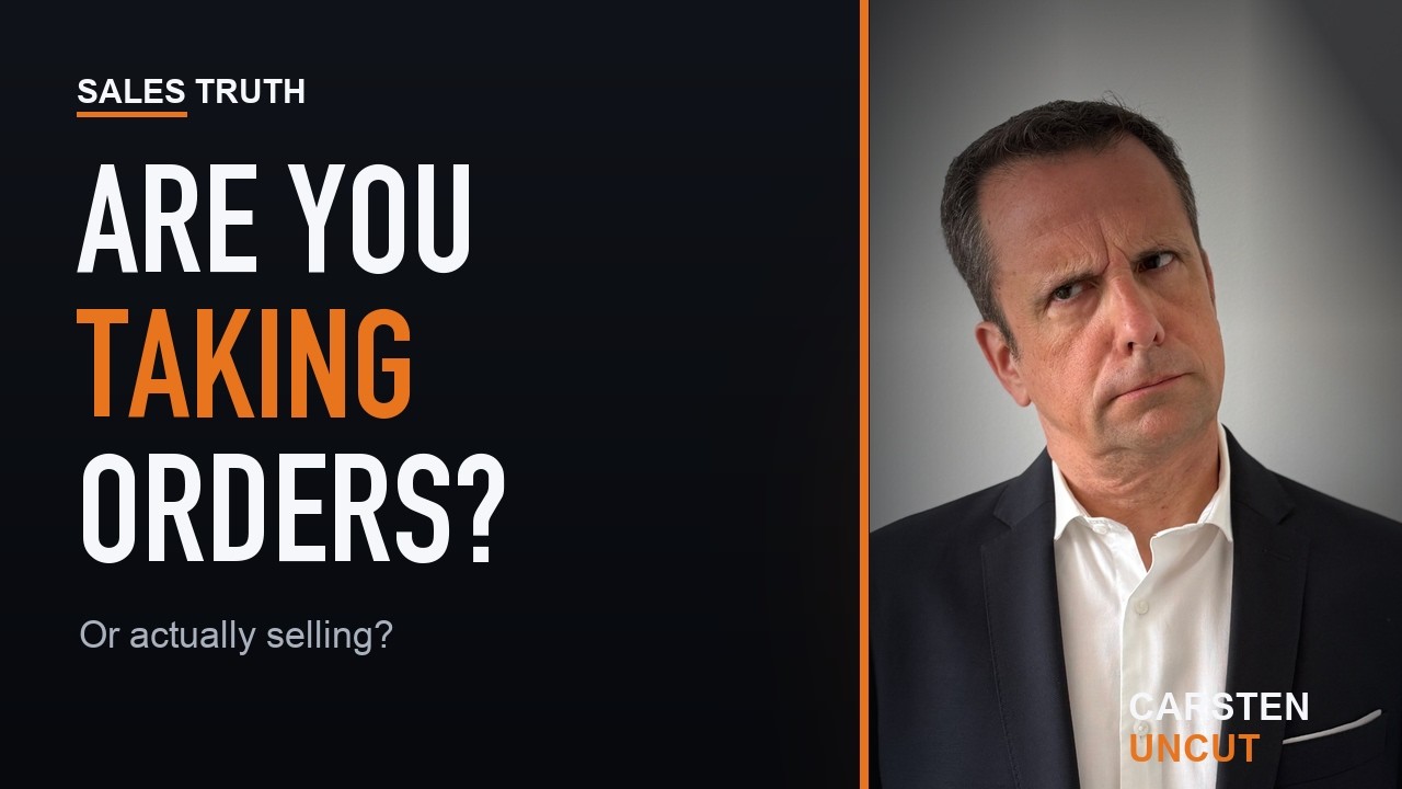 Episode 19 - Do you Sell or do you take Orders