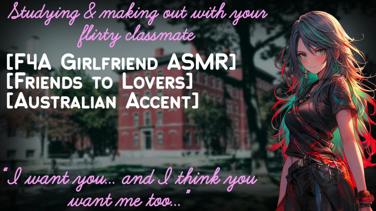 Studying & making out with your flirty classmate 😏😘 [Spicy conclusion] [F4A ASMR]