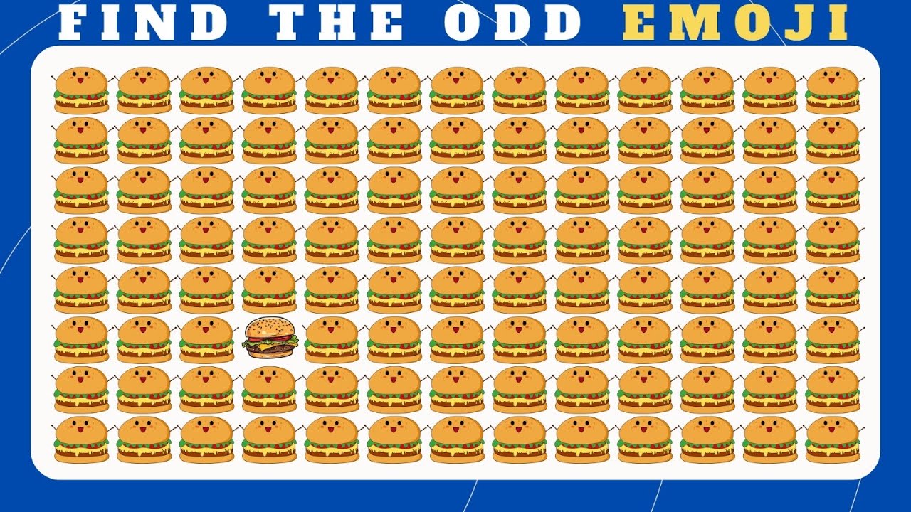 Find the Odd One Out 🤔 | Fast Food Emoji Quiz