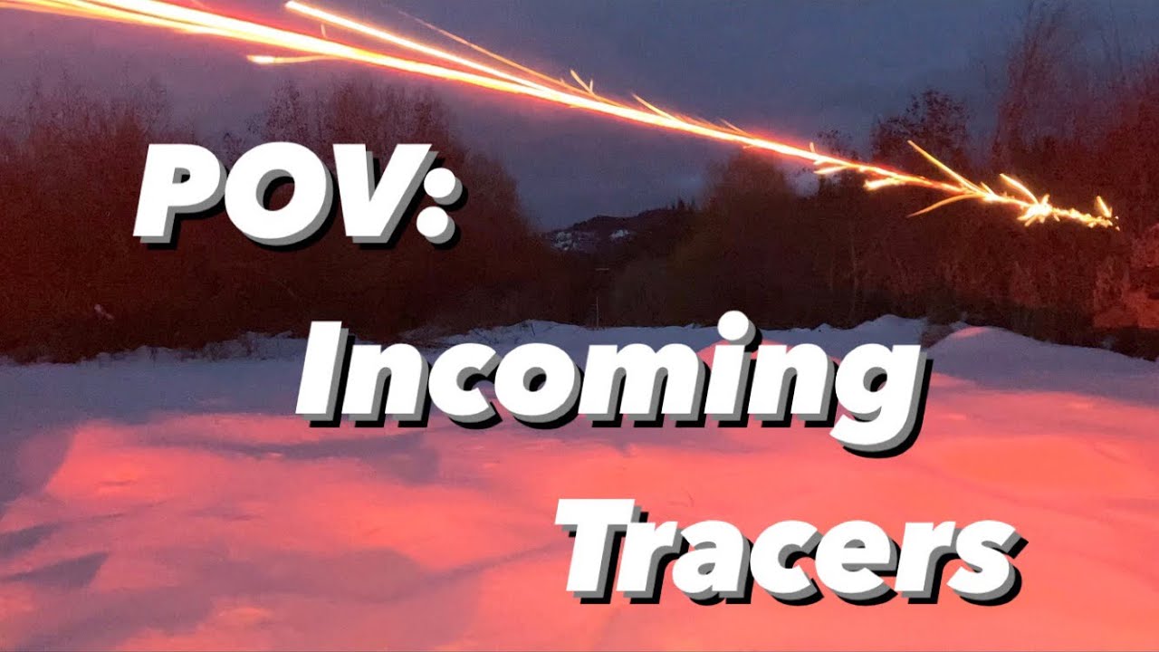 POV: Incoming Tracers - What it looks like to be shot at.