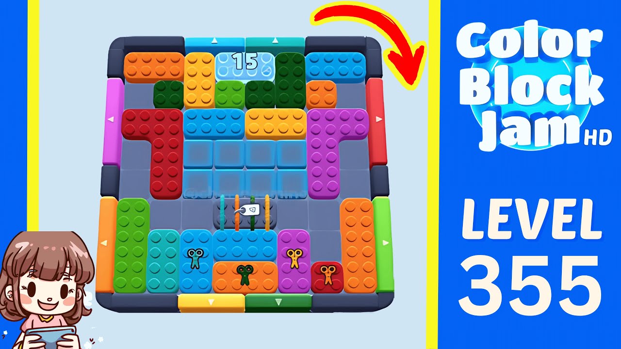Color Block Jam Level 355 Solution Walkthrough