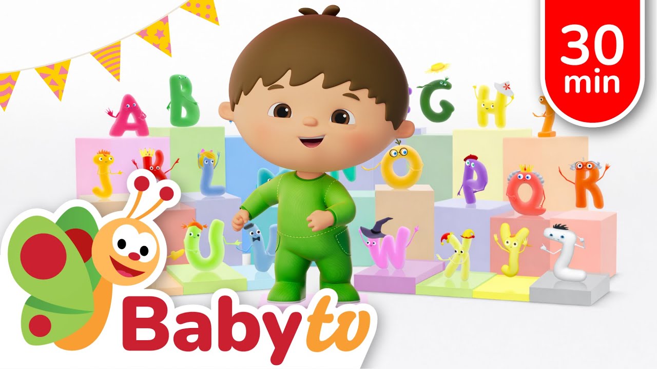 Charlie Meets the Letters A, B, C, D, E & F 😀  | Charlie & The Alphabet | Kids Cartoons @BabyTV​