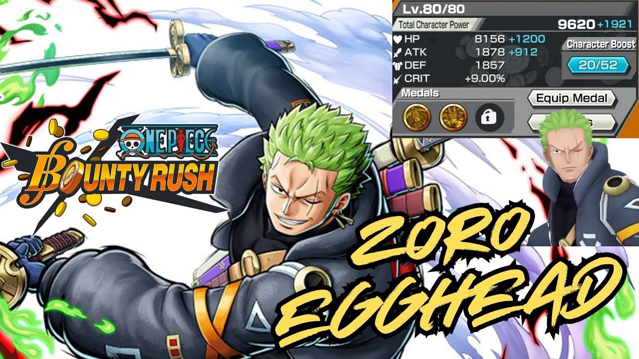 Zoro Egghead  HP ATK Build with KAIDO medal set | OPBR Indo