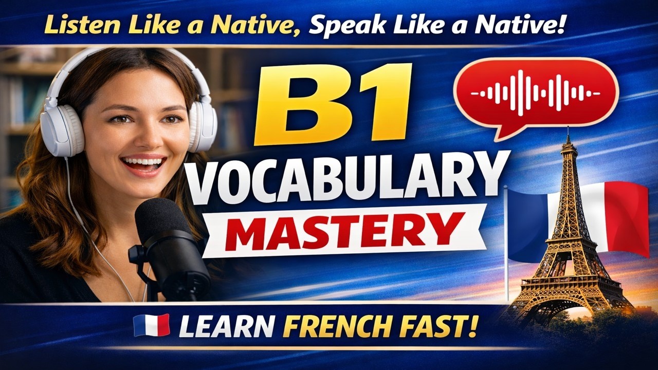 #B1 Vocabulary| Improve Your French Fast #Listen Like a Native Speak Like a Native  B1 Vocab Mastery