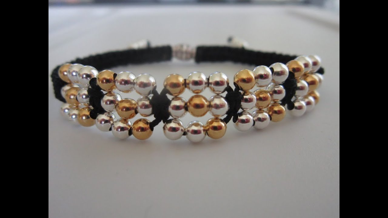 Shambhala Bracelet DIY  Metal Beads  Шамбала  с металлическими бусинами