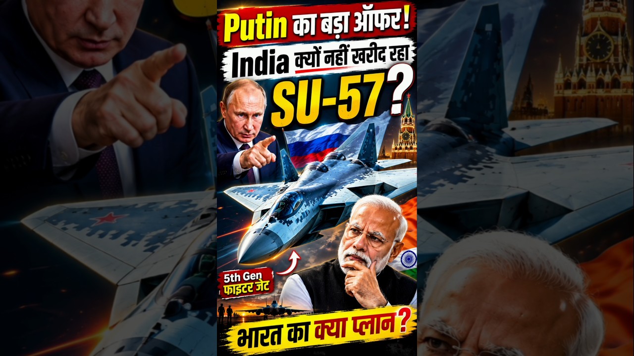 Putin&rsquo;s Big Offer to India!  Why Is India Not Buying the SU-57 Stealth Fighter Jet? | AMCA vs SU-57