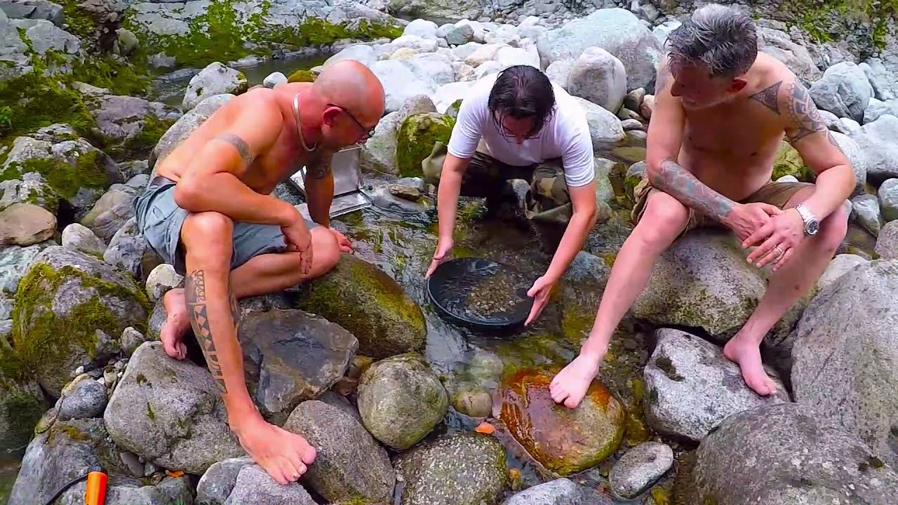 Pepita d'oro sul torrente cervo