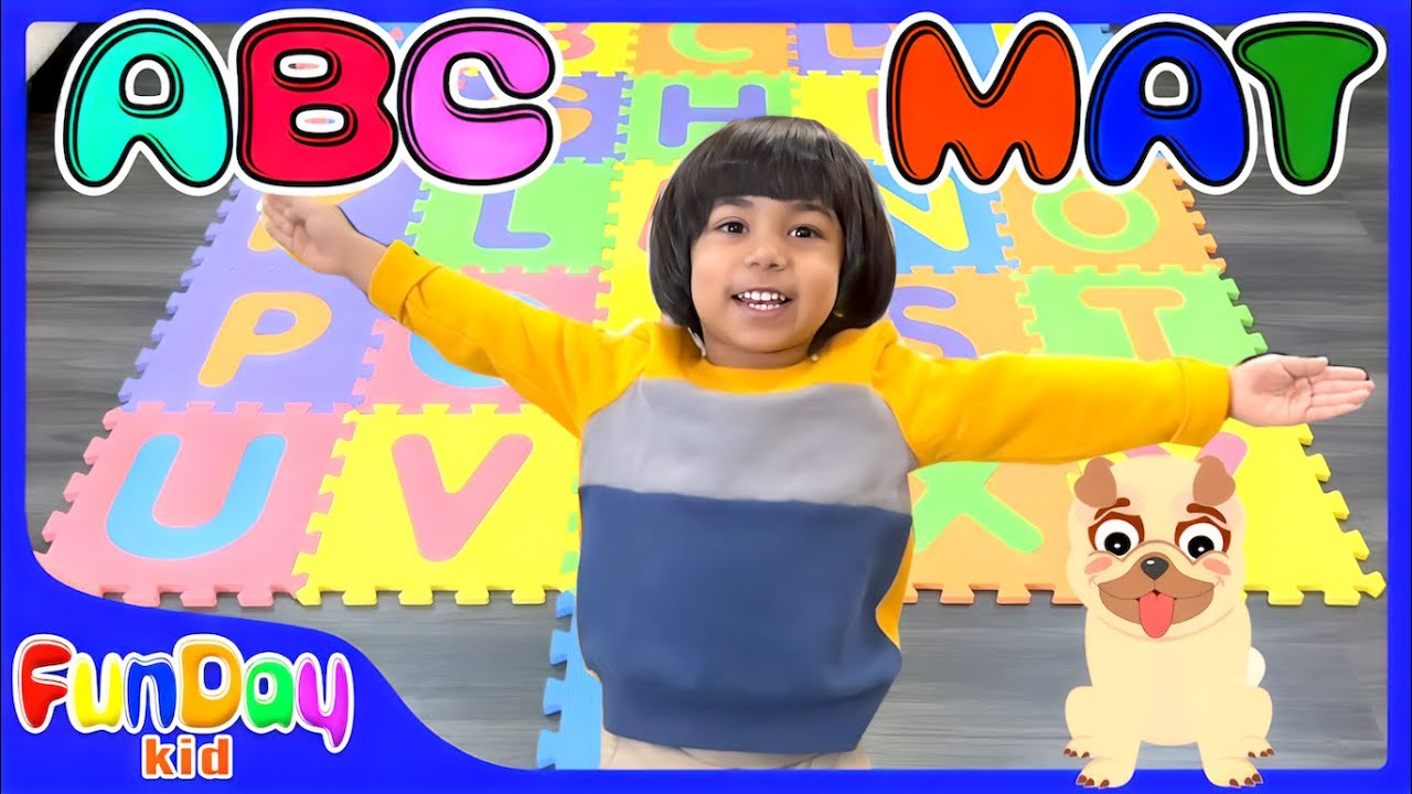 Alphabet Song | ABC MAT | Pretend Play finding Letters with Urvi and Apu - FunDay Kid