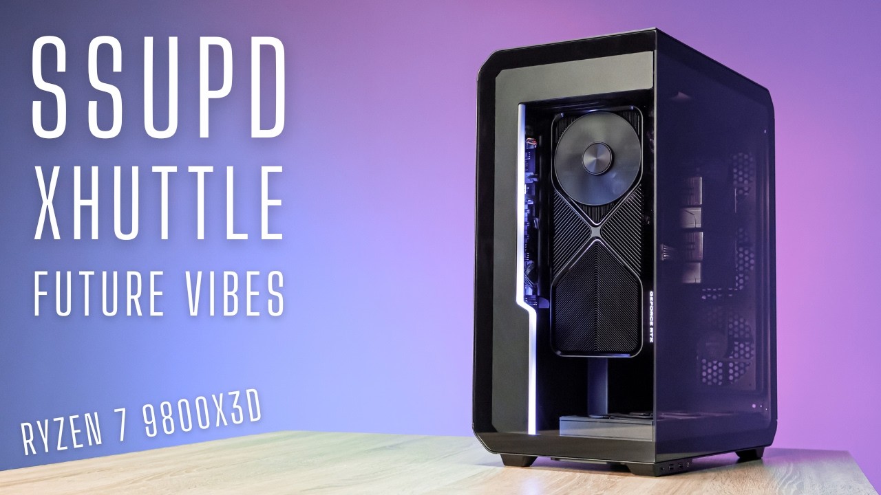 SSUPD Xhuttle | Futuristic Case Vibes | Blackout PC Build | 9800X3D | RTX4080 Super FE