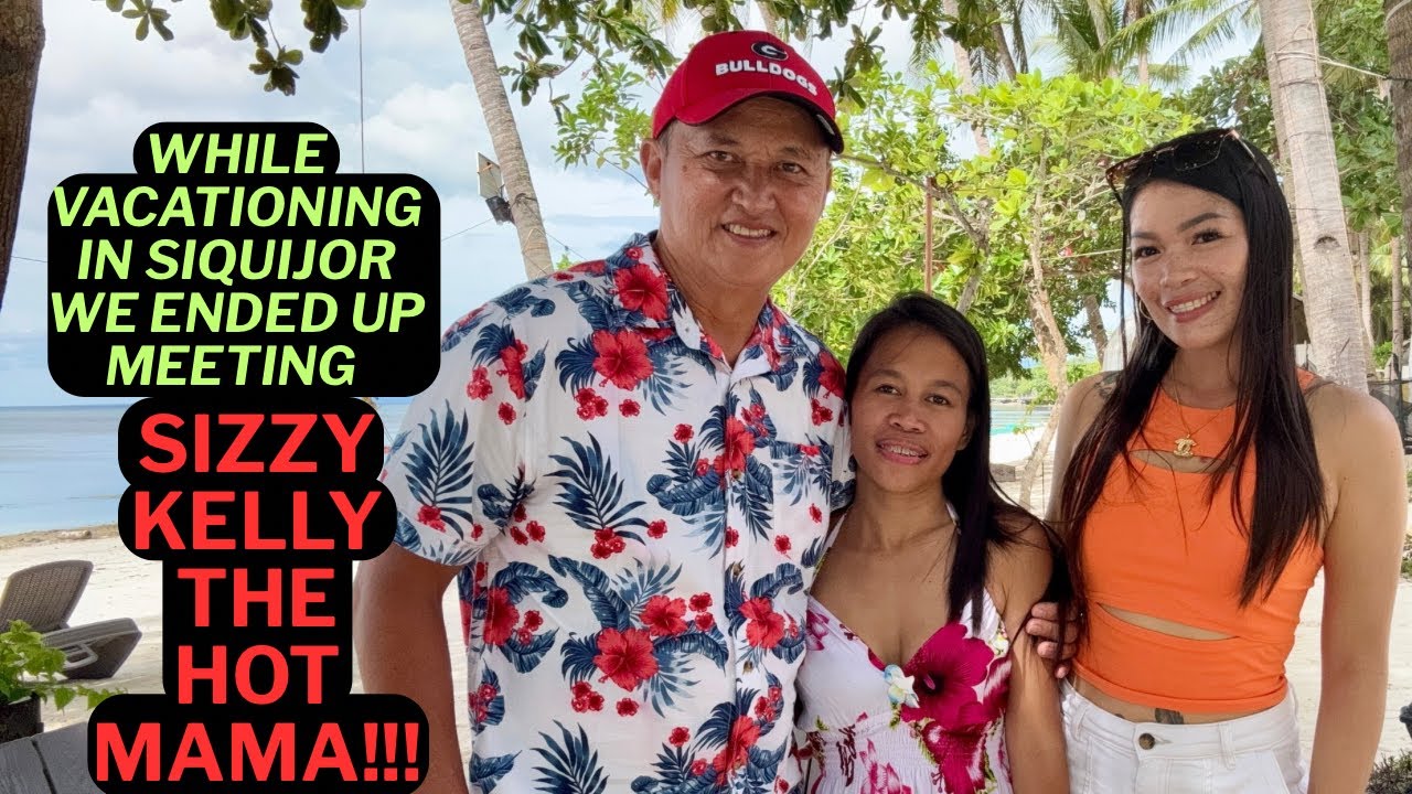 Sizzy Kelly the Hot Mama with Sam & Jane in Siquijor