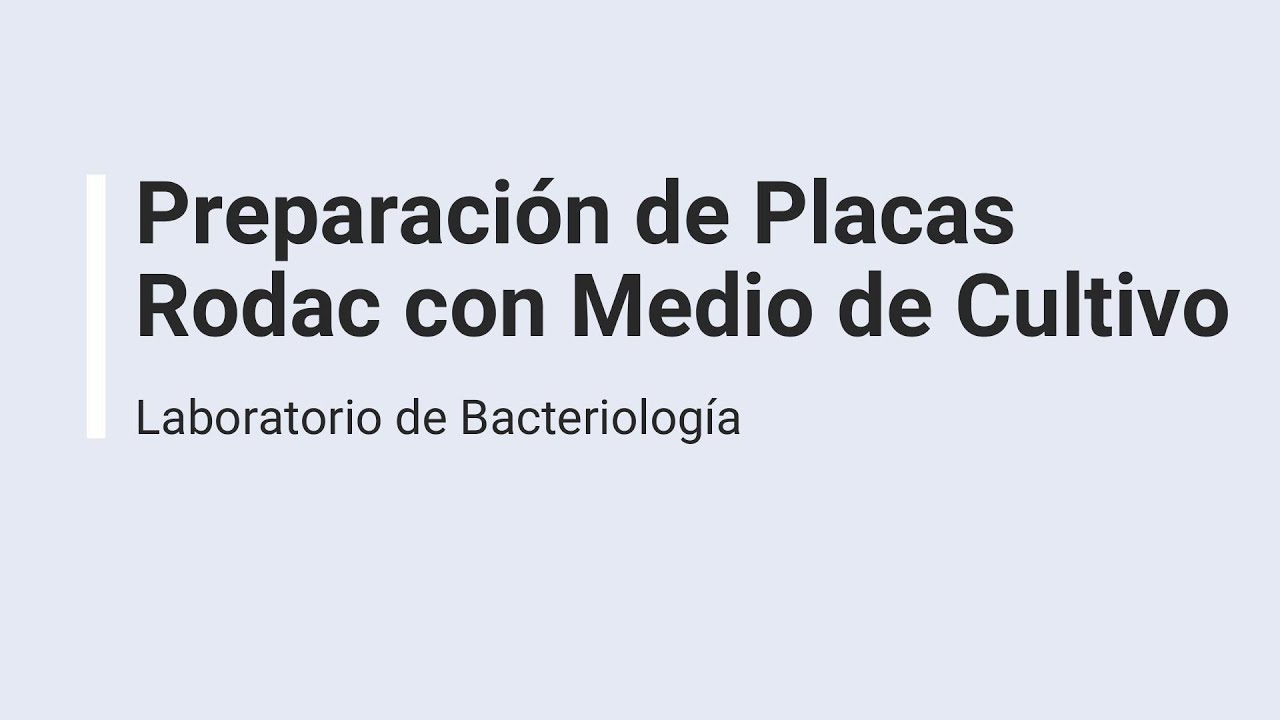 Elaboración de Placas Rodac con Medio de Cultivo - Laboratorio de Bacteriología | UNA