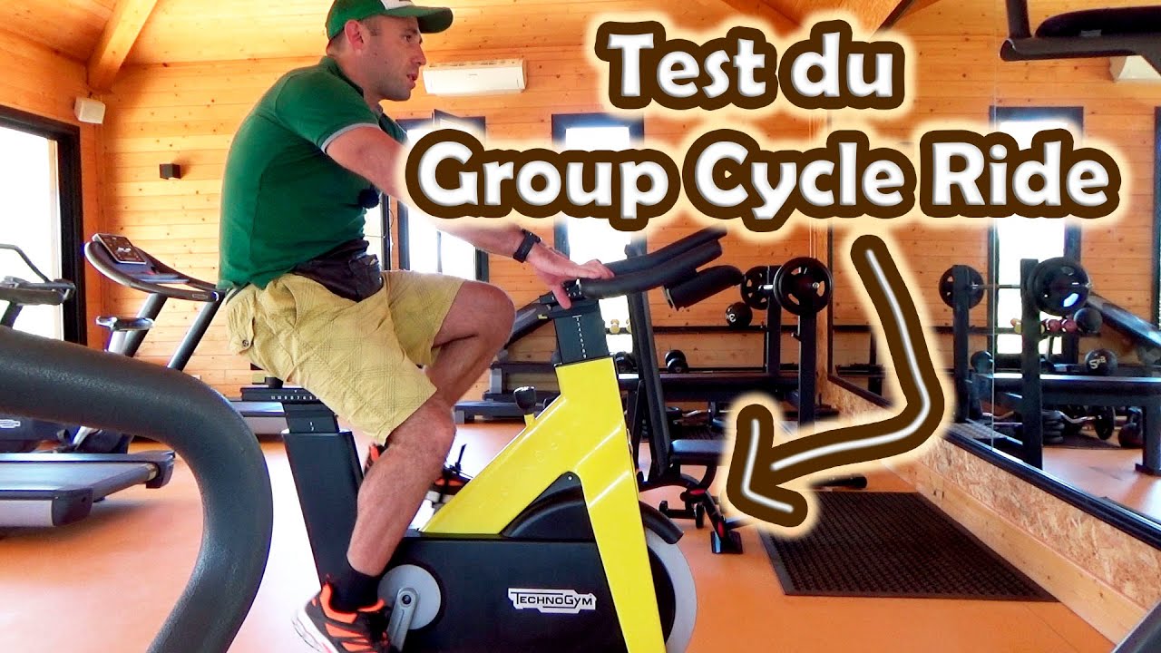 Test & avis du vélo silencieux d'appartement Group Cycle Ride de Technogym -  vélo d'indoor cycling.