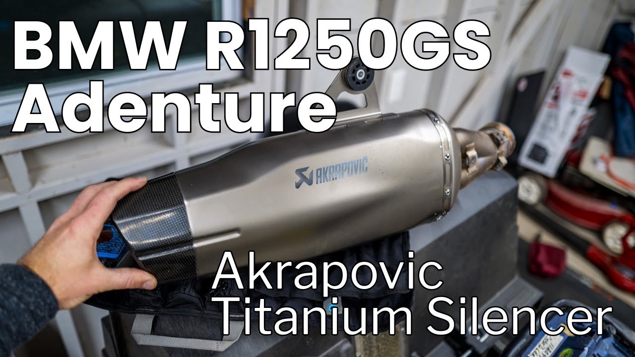 Install: BMW OEM Akrapovic Exhaust for R1250GS Adventure (Euro5 Titanium)