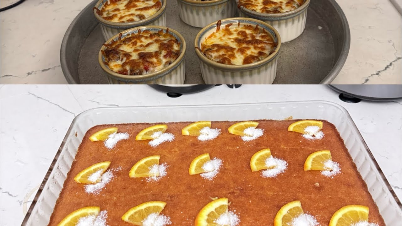 Portakallı revani tatlısı | Güveçte etli patates püreli yemek çok lezzetli oldu 👌 