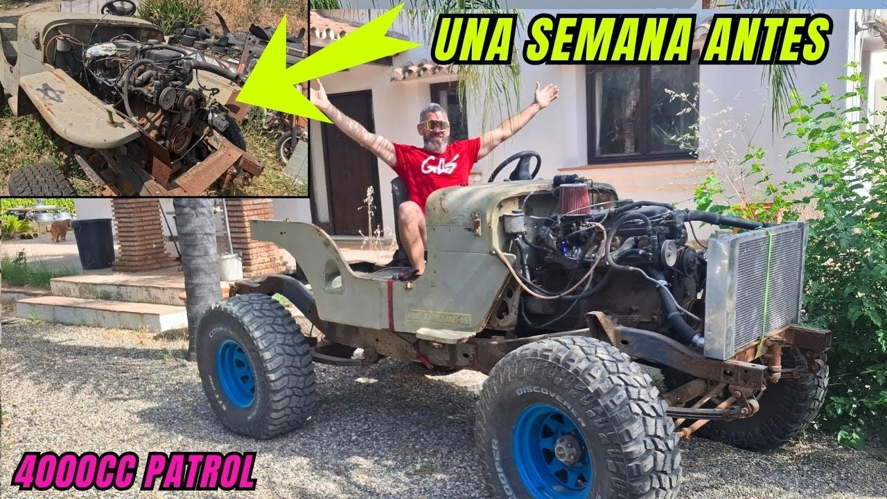 ¡Chatarra a andando en 1 semana! Nissan Patrol 4000cc gasolina