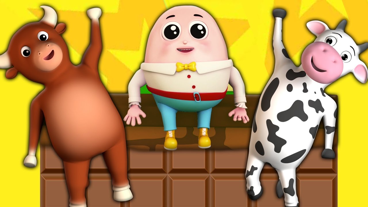 Humpty Dumpty assis sur un mur | Animaux de ferme | Comptines pour enfants | French Rhymes For Kids