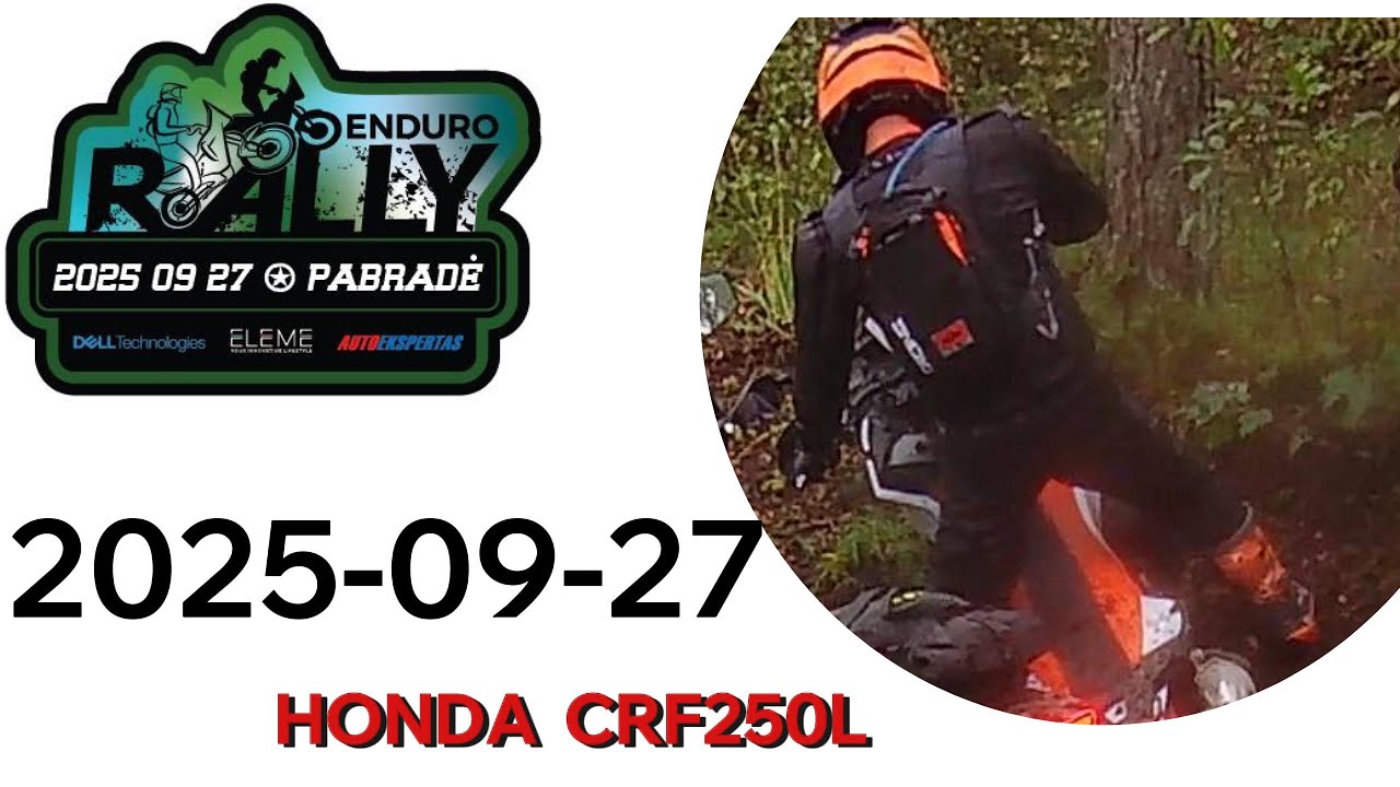 Enduro Rally 2025-09-27 Pabradė Tourist Hard