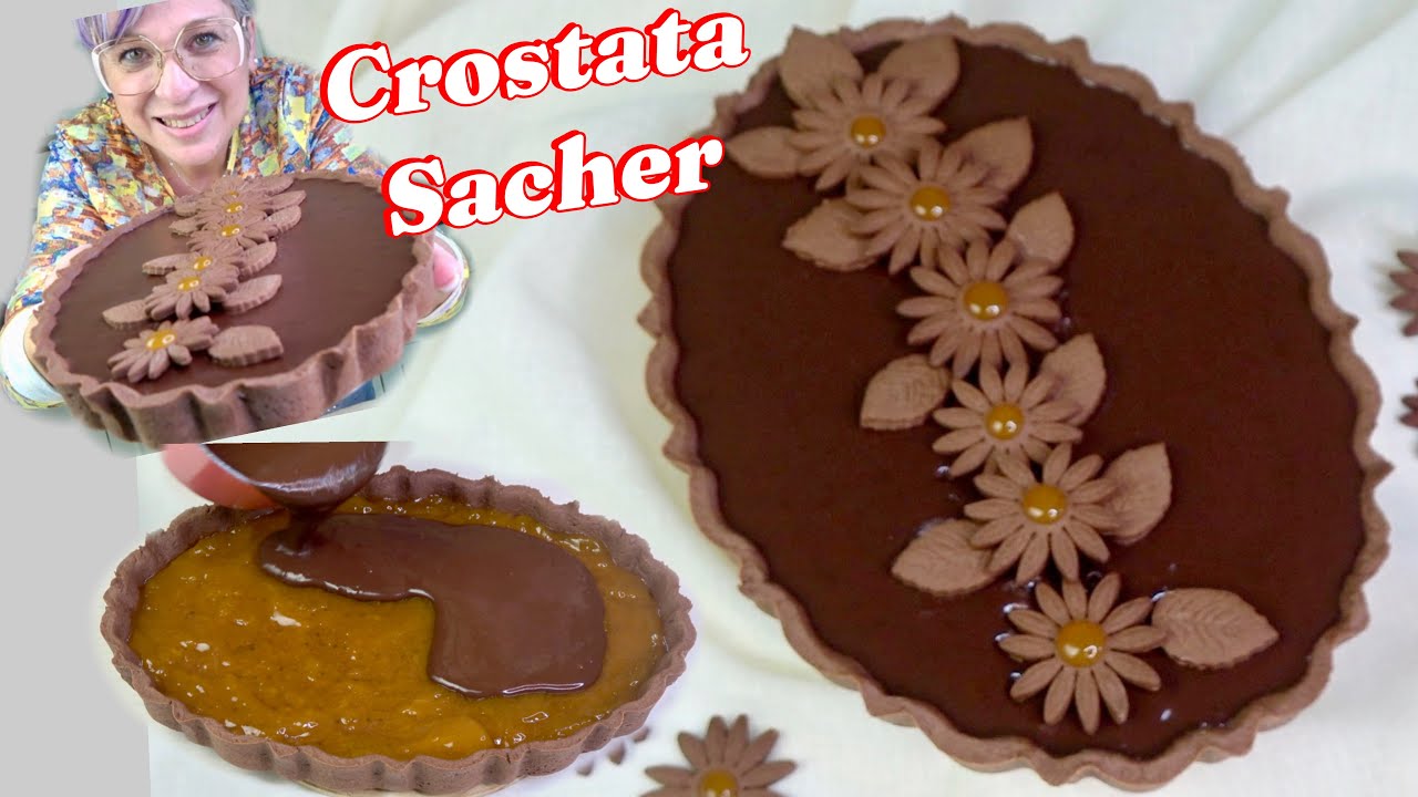 Crostata Sacher😍 RICETTA FACILE‼️Torta Festa della mamma