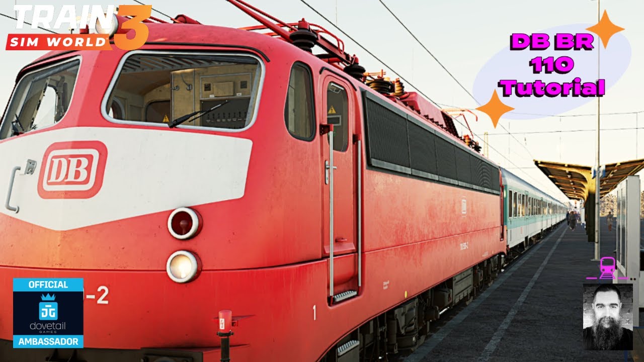 DB BR110 Locomotive on Linke Rheinstrecke
