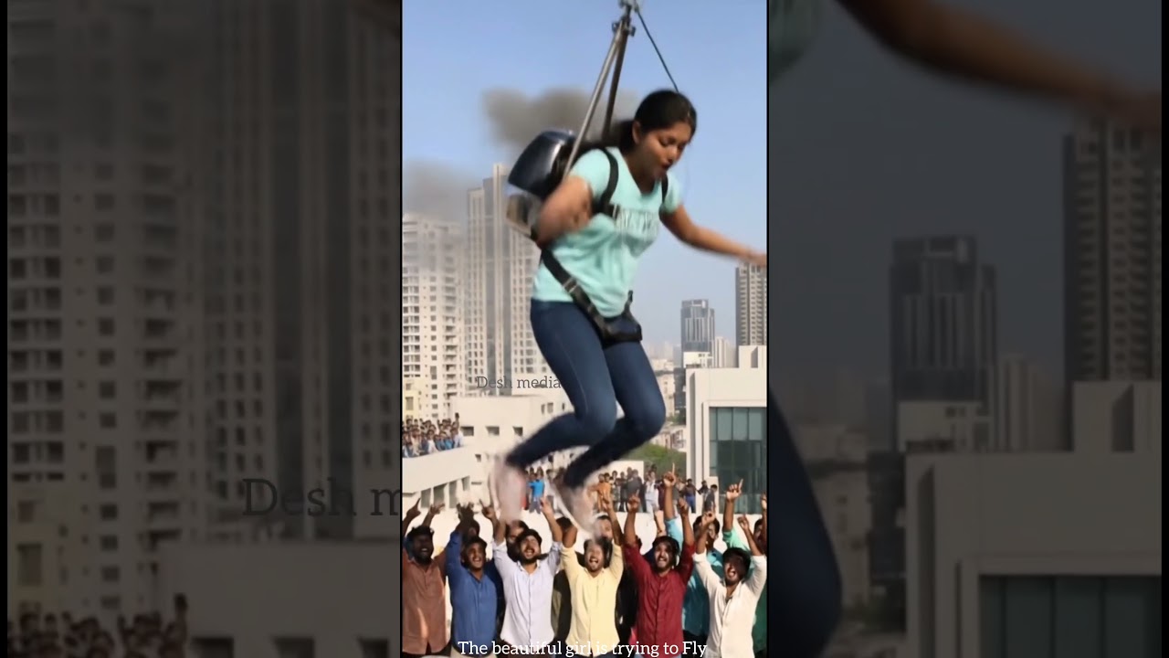 She Tried To Fly... Then THIS Happened! 😂🚁​Girl's DIY Helicopter Blades SNAP! Instant Fail 💥 