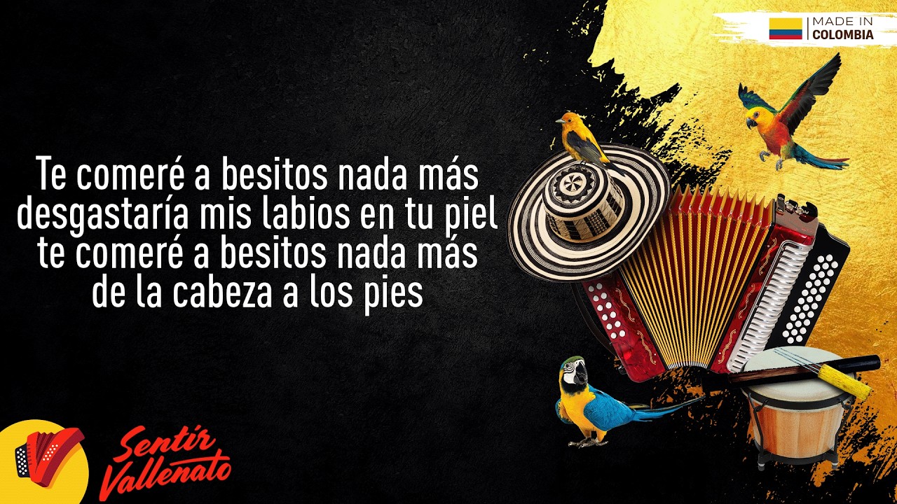 A Besitos, Los Diablitos, Video Letra - Sentir Vallenato