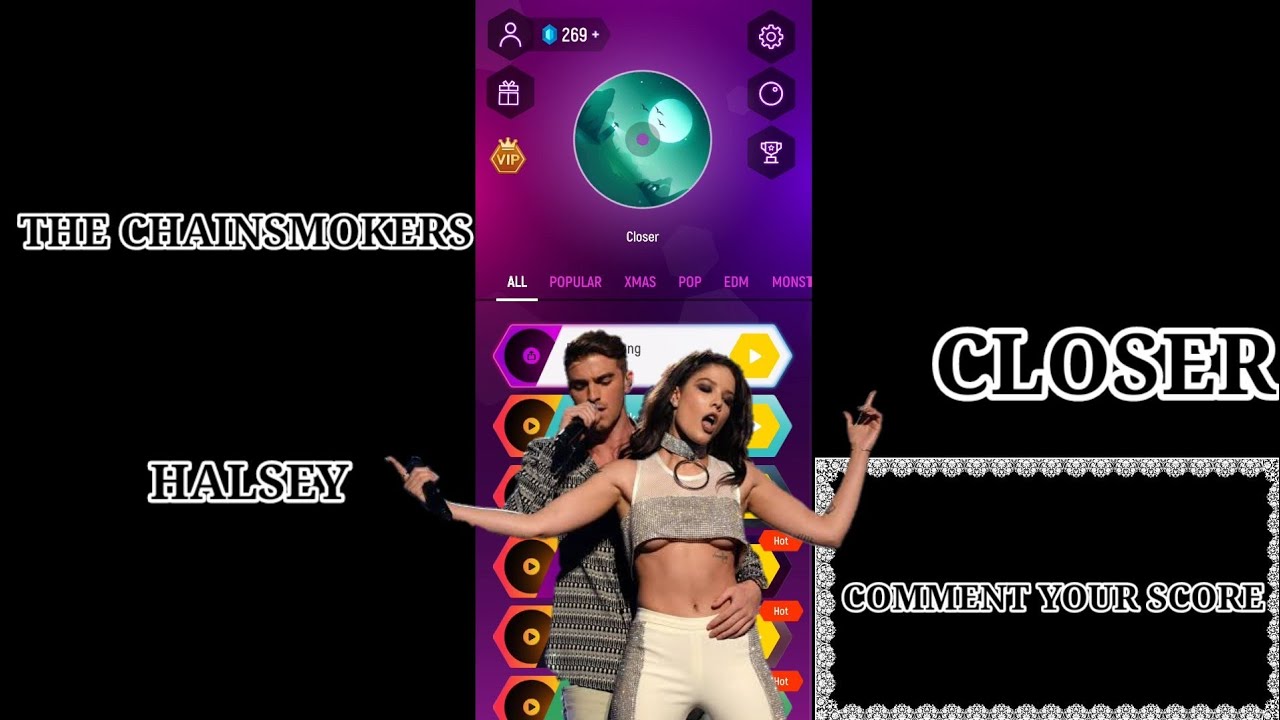 Tiles Hop Closer Song Normal Mode & Endless Mode