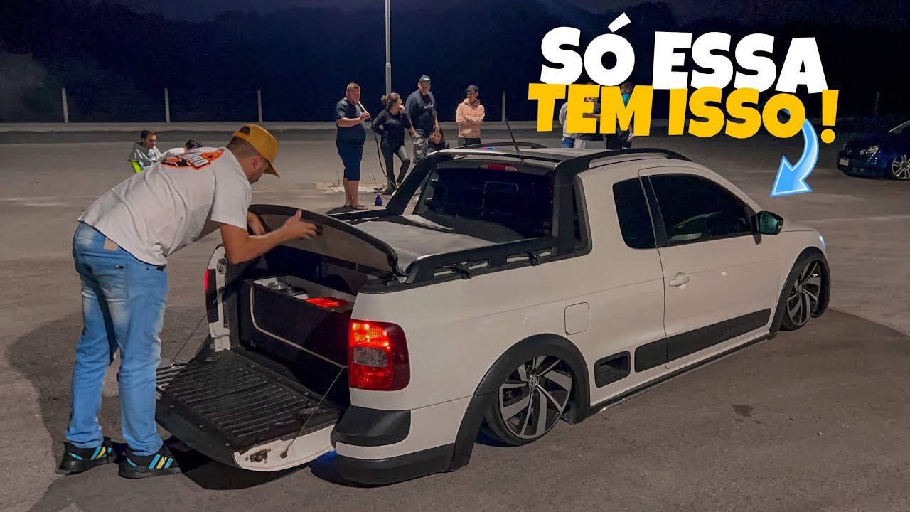 INVESTIU PESADO NA SAVEIRO G6 CROSS SOM FORTE E REBAIXADA