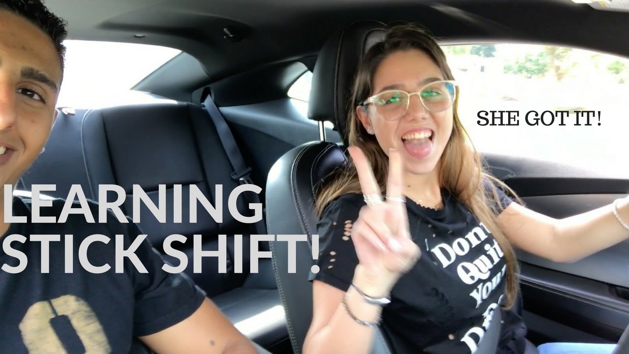GIRL LEARNS STICK SHIFT ON CAMARO SS!
