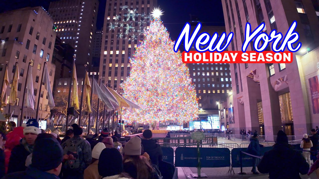 ✨Night Walks in the City🗽Christmas Holidays in New York