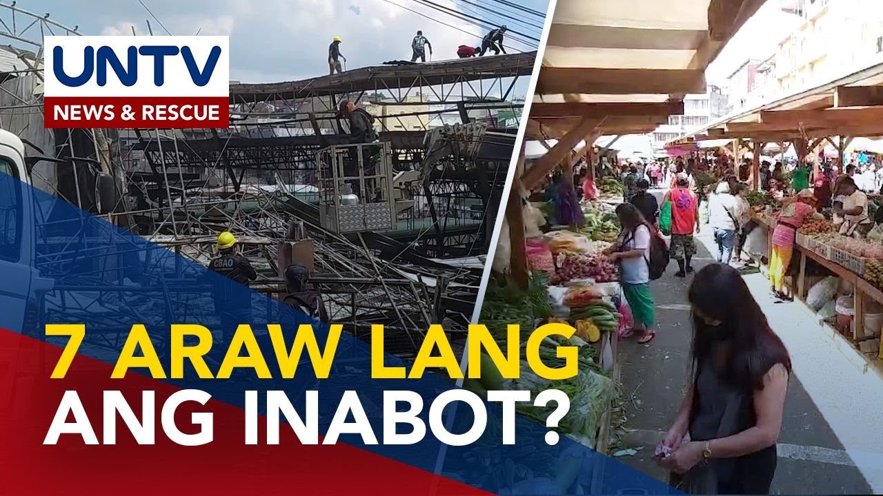 Rehab ng Baguio City Public Market, natapos sa loob lamang ng 7 araw sa halip na 2 buwan