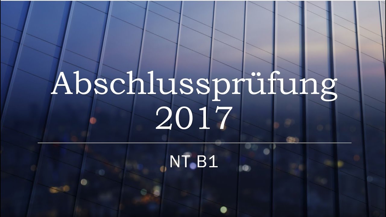 290. Abschlussprüfung 2017 B1 NT (Parabel)