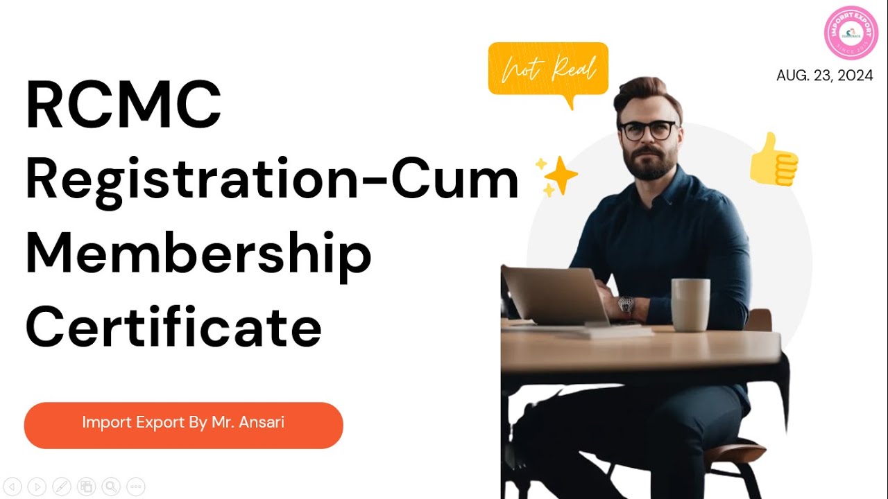 What is RCMC Registration Cum Membership by EPC Export Promotion Council