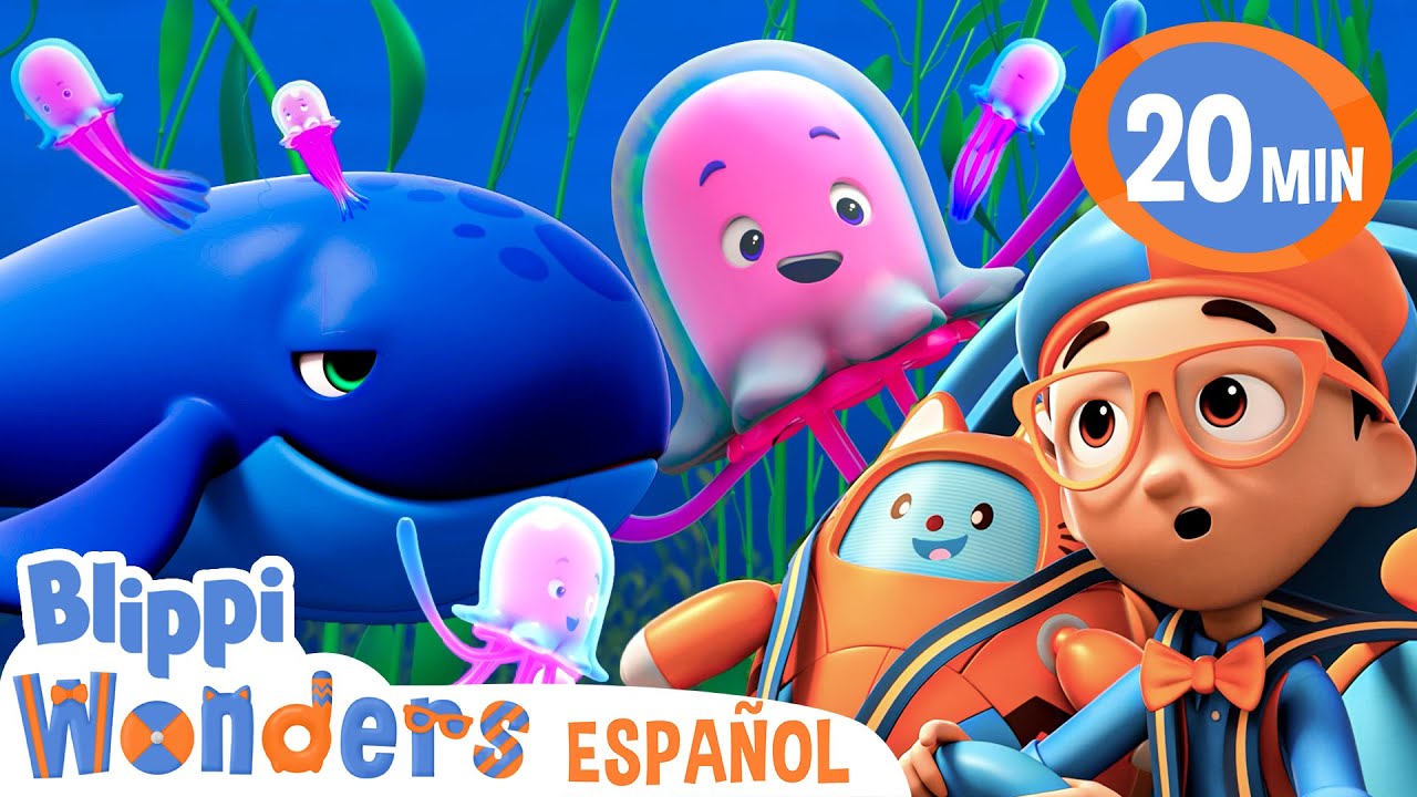 Explorando el Mundo Marino | Blippi Wonders | Caricaturas para niños | Videos educativos para niños