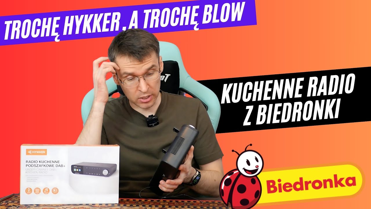 Kuchenne radio podszafkowe FM/DAB z Biedronki. Może być Hykker, a może Blow