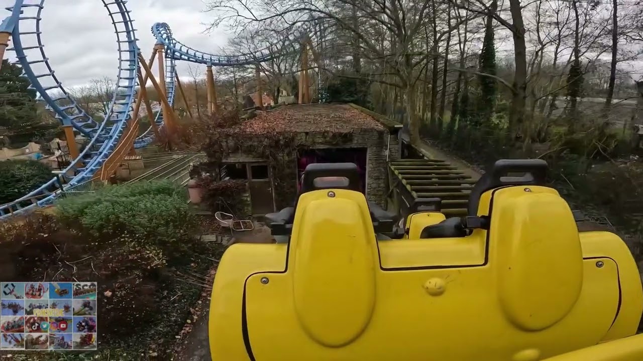 Onride: 'Boomerang' 7l (Mounted) 4K/POV2024 - Bellewaerde park Noël