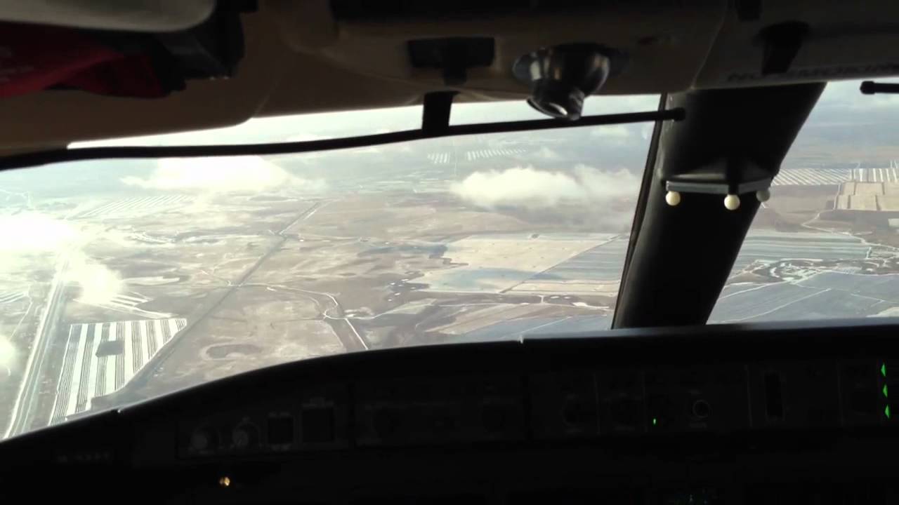 Landing in Astana. Приземление в Астане